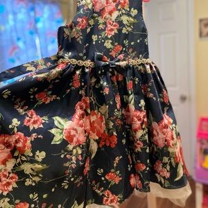 Couture princess floral wedding occasion dress for girls| size 8